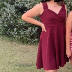 Women’s Maroon Cocktail Dress
